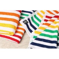 حوله دستی برق لامع مدل رنگین کمان سایز 90×50 سانتی متر